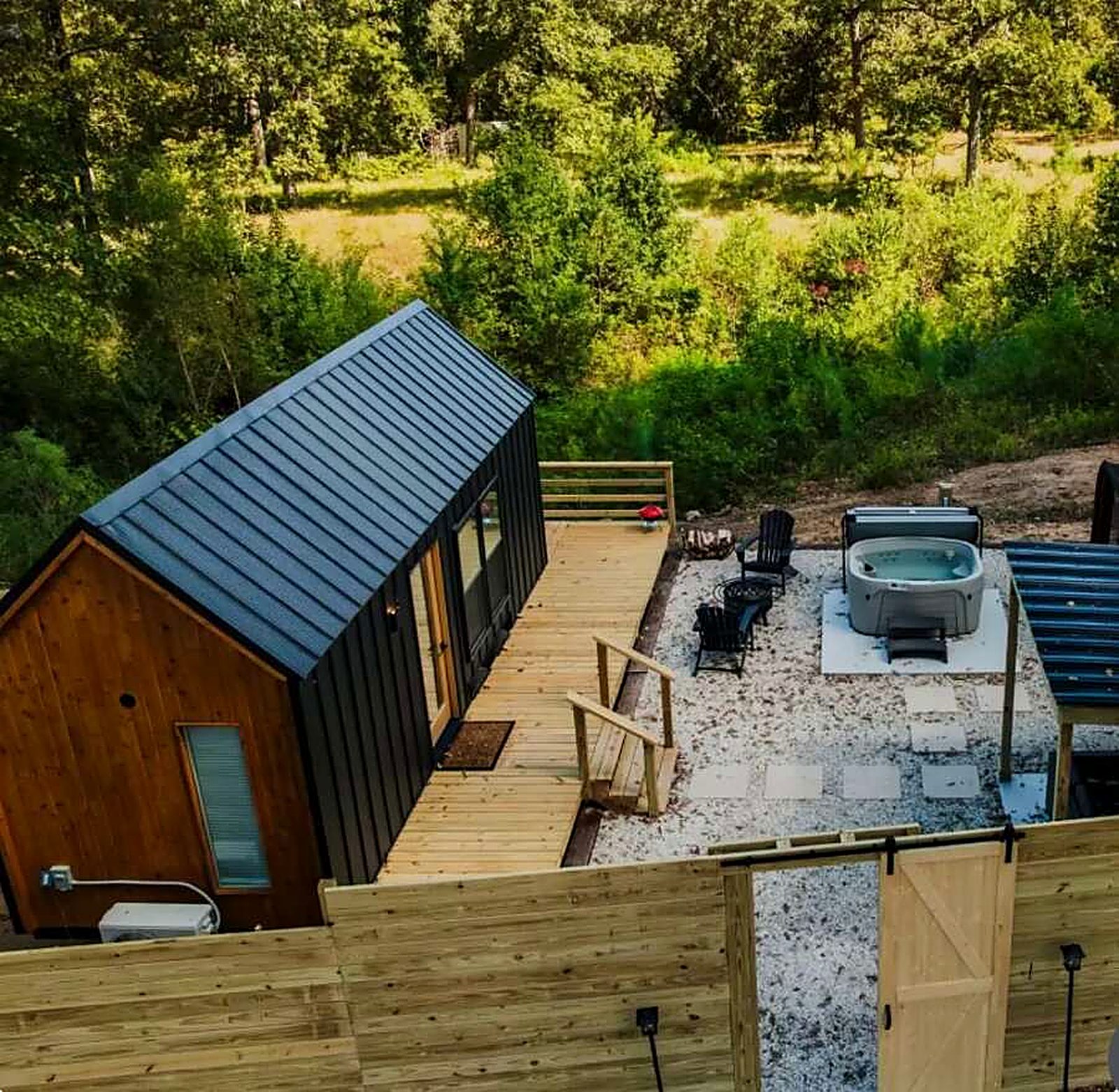 BioSuite with outdoor deck and hot tub