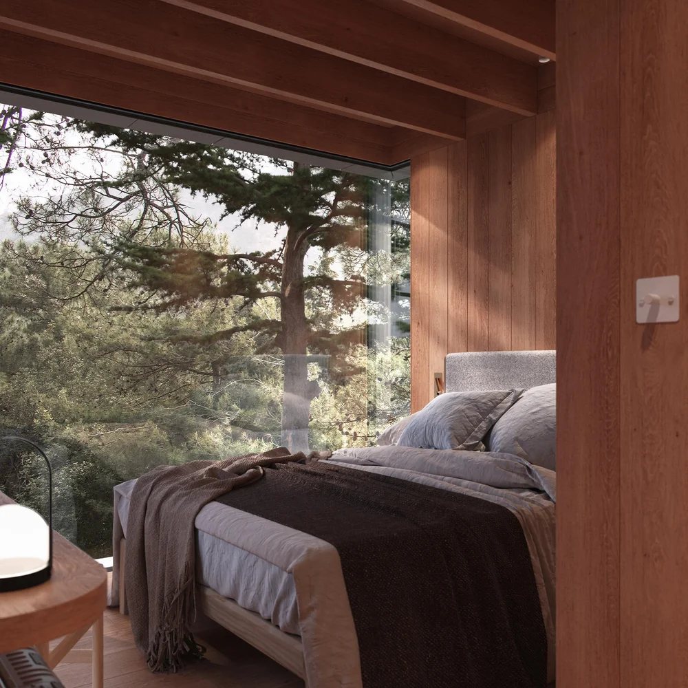 BioSuite interior — bedroom